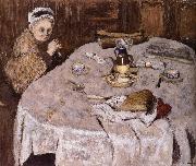 Vial wife's breakfast Edouard Vuillard